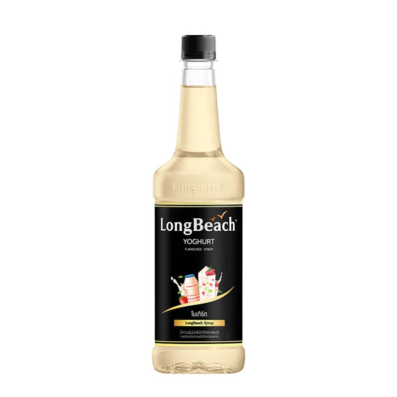 น้ำเชื่อม ลองบีชไซรัป กลิ่น โยเกิร์ต 740 ML.